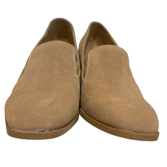 Joie NWT JJ Weverly Women's Tan Neutral Block Heel Slip on Loafers 9 - Picture 2 of 13